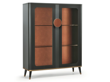 SMART N02 - Wood and glass display cabinet by SCAPPINI & C - view 2